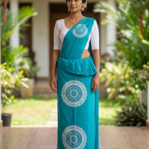 Plain Colour Osari (Mandala Design)